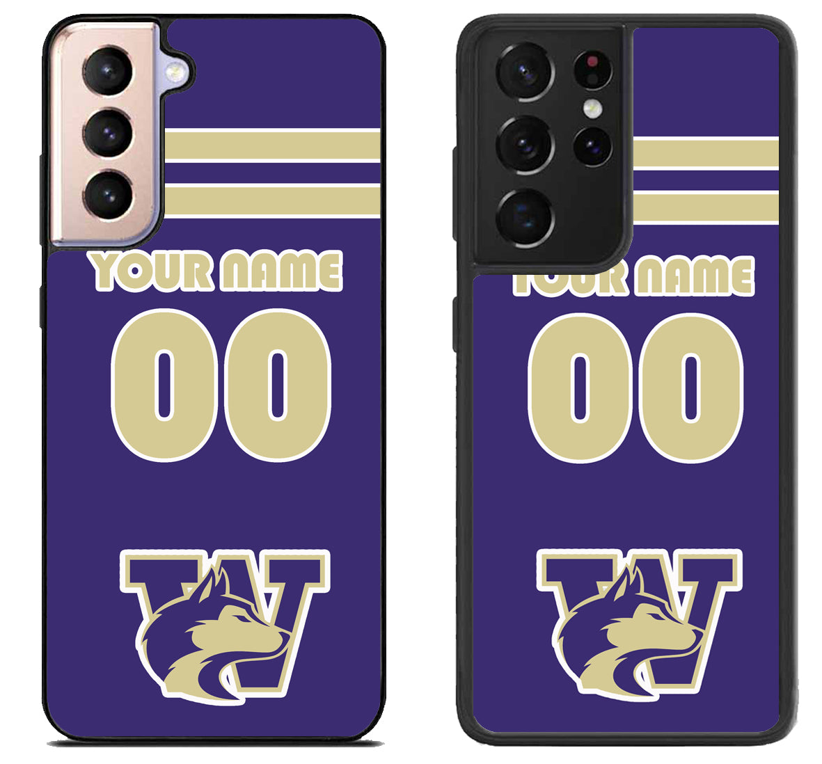 Custom Personalized Washington Huskies Samsung Galaxy S21 | S21 FE | S21+ | S21 Ultra Case