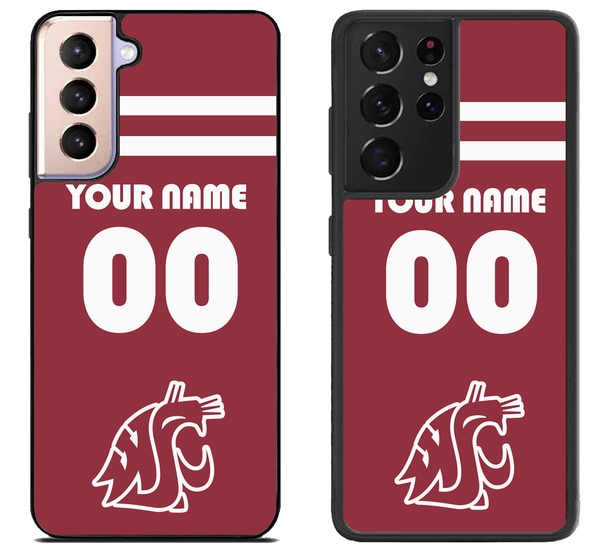 Custom Personalized Washington State Cougars Samsung Galaxy S21 | S21 FE | S21+ | S21 Ultra Case
