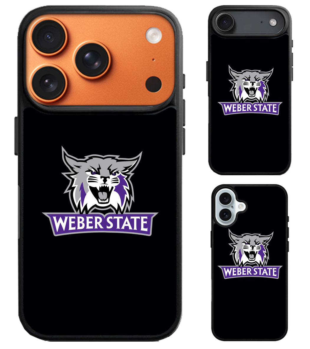 Weber State Wildcats Black iPhone Air | iPhone 17 | 17 Pro | 17 Pro Max Case