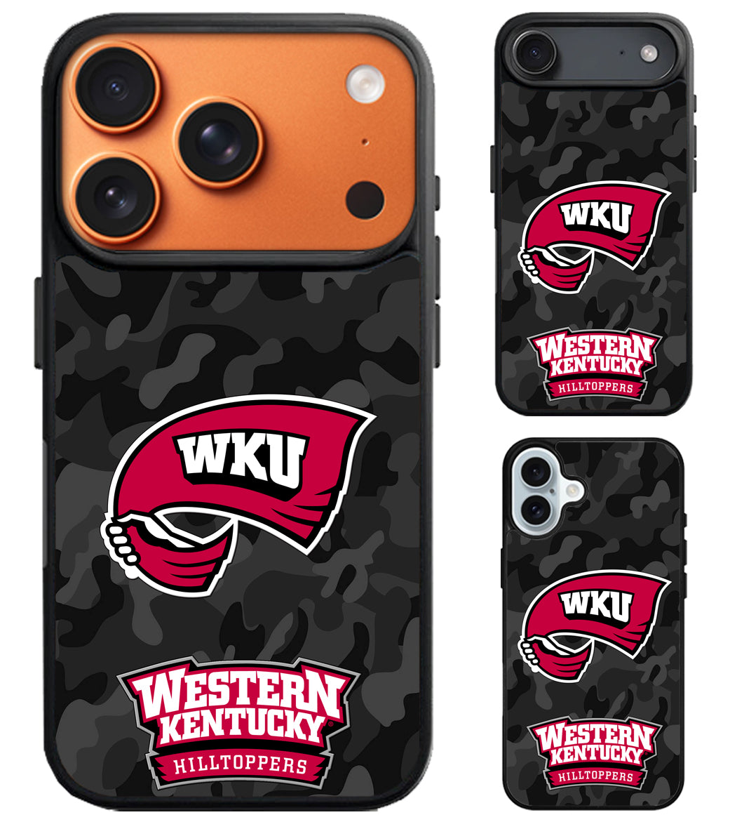 Western Kentucky Hilltoppers Camo iPhone Air | iPhone 17 | 17 Pro | 17 Pro Max Case