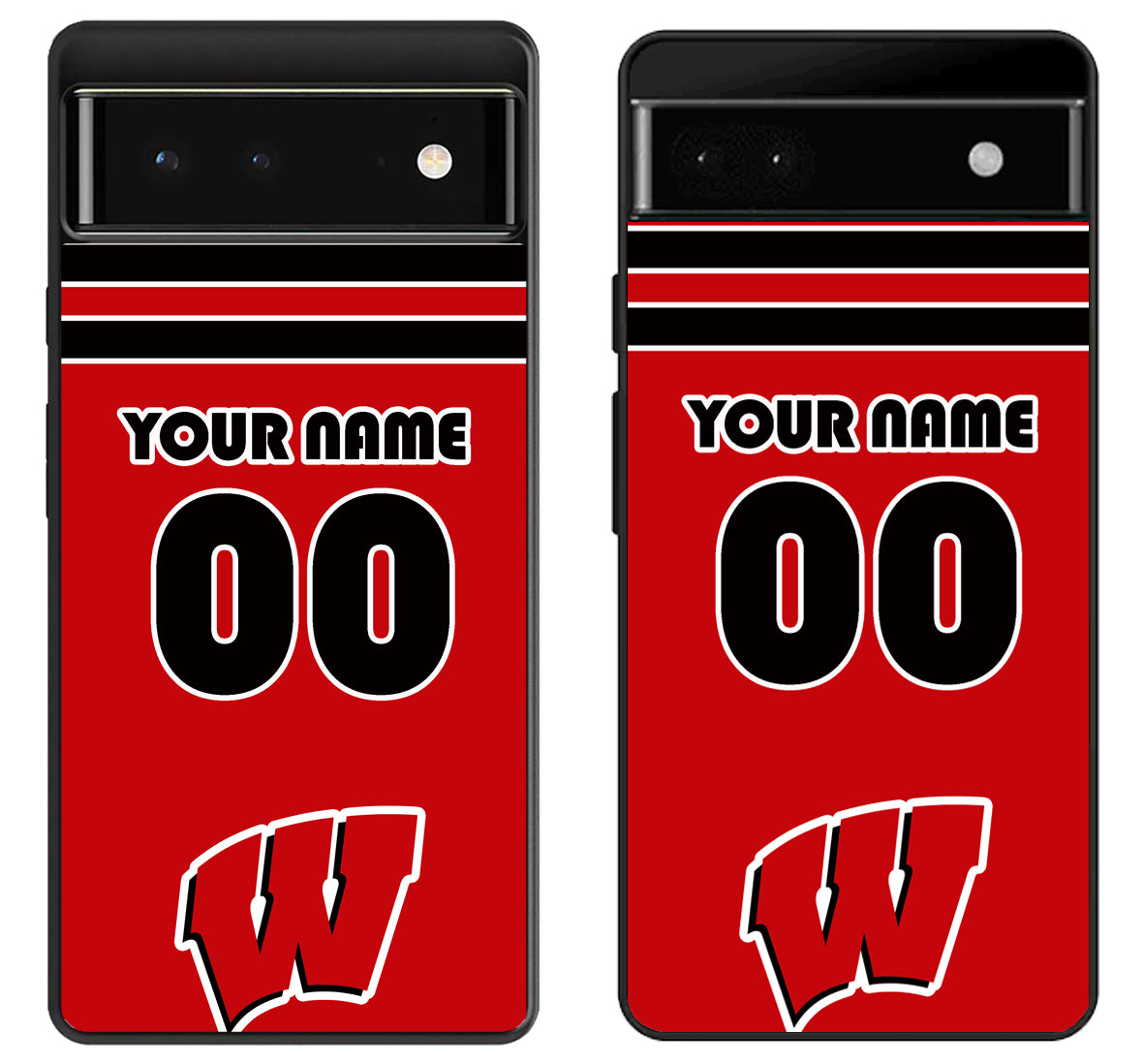 Custom Personalized Wisconsin Badgers Google Pixel 6 | 6A | 6 Pro Case