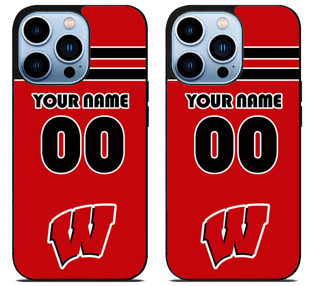 Custom Personalized Wisconsin Badgers iPhone 15 Pro | iPhone 15 Pro Max Case