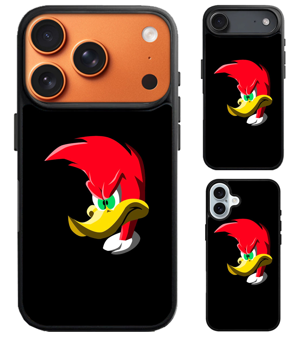 Woody Woodpecker Black iPhone Air | iPhone 17 | 17 Pro | 17 Pro Max Case