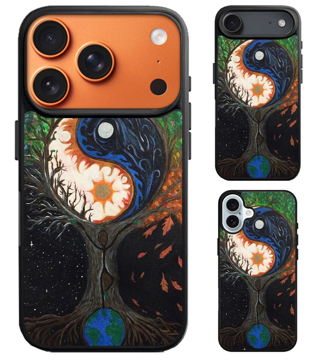 Yin Yang Sun And Moon Artwork iPhone Air | iPhone 17 | 17 Pro | 17 Pro Max Case