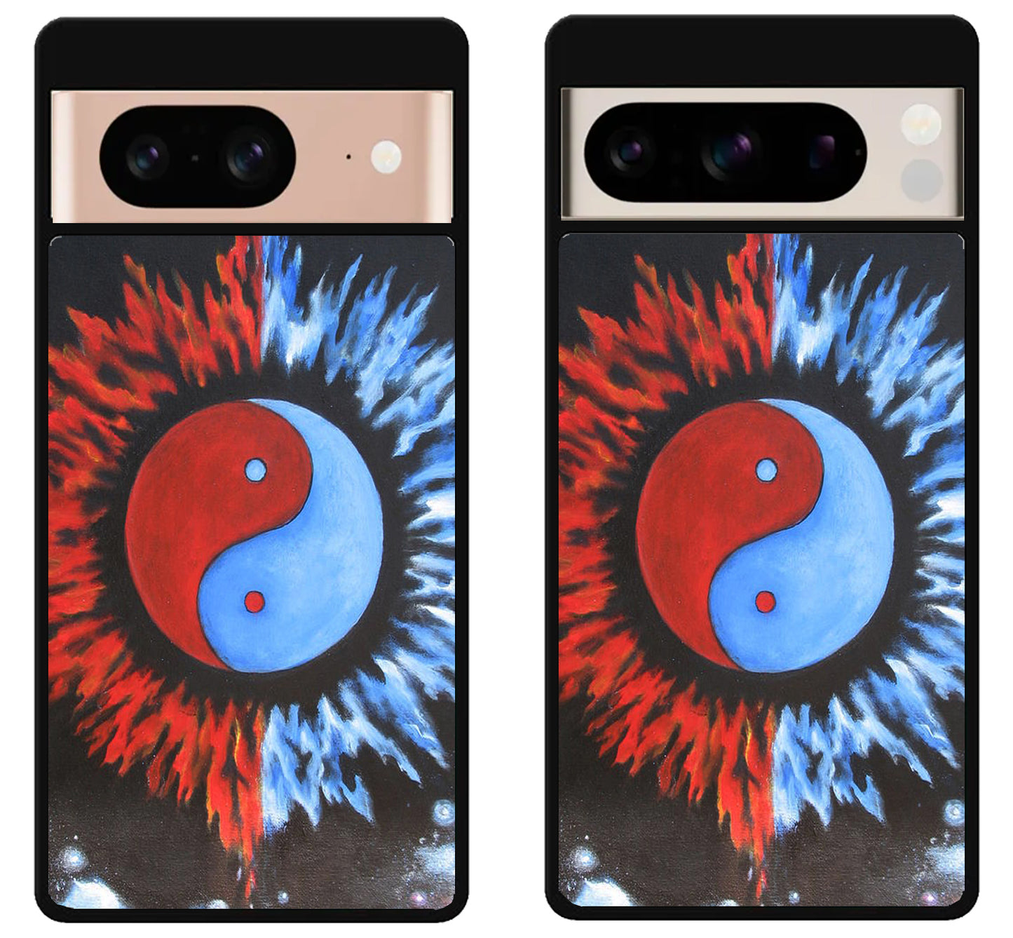 Yin Yang Sun And Moon Painted Google Pixel 8 | 8 Pro Case