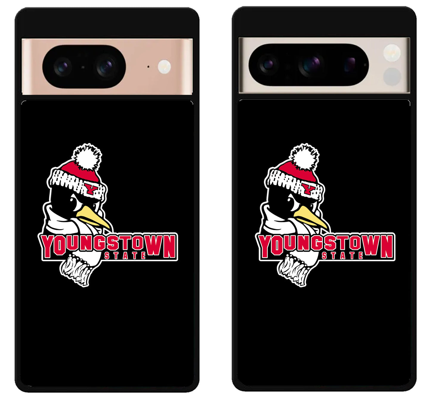 Youngstown State Penguins Black Google Pixel 8 | 8 Pro Case