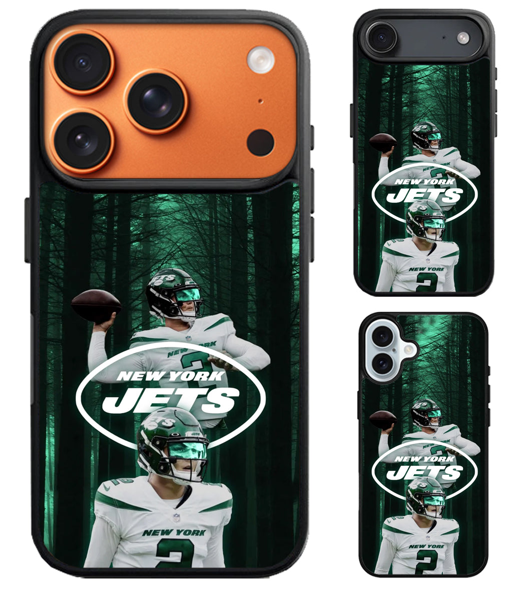 Zach Wilson New York Jets iPhone Air | iPhone 17 | 17 Pro | 17 Pro Max Case