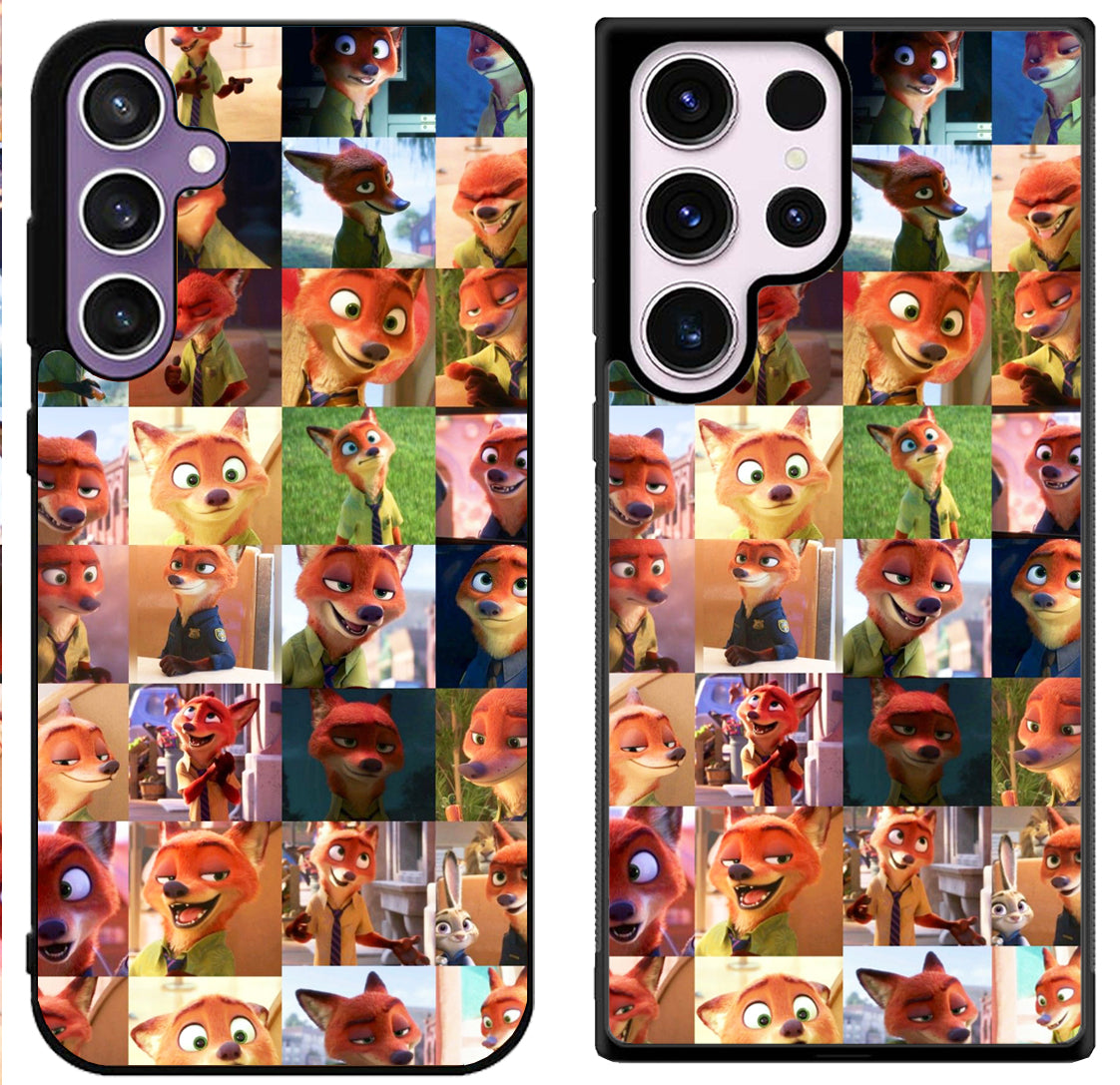 Zootopia Collage Wallpaper Samsung Galaxy S24 | S24+ | S24 Ultra Case