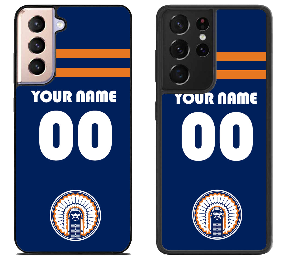Custom Personalized illinois fighting chief illini Samsung Galaxy S21 | S21 FE | S21+ | S21 Ultra Case