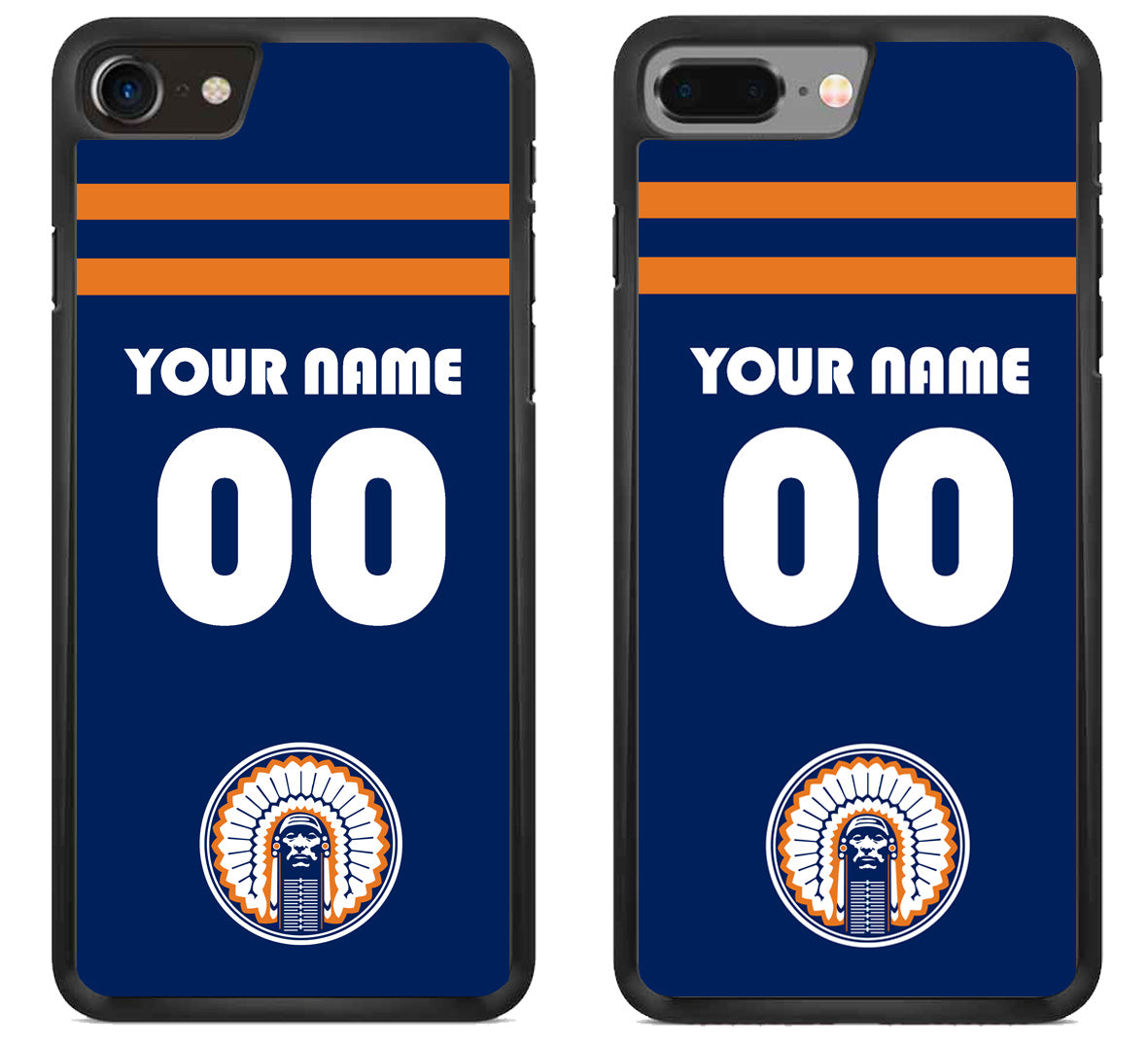 Custom Personalized illinois fighting chief illini iPhone 8 | 8 Plus Case