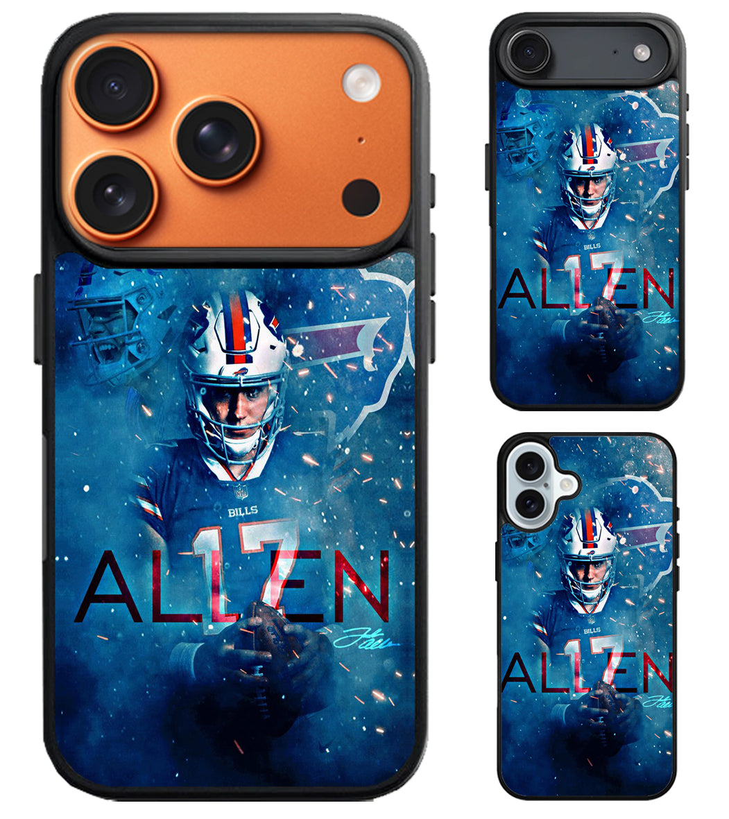 Josh allen Buffalo Bills artwork iPhone Air | iPhone 17 | 17 Pro | 17 Pro Max Case