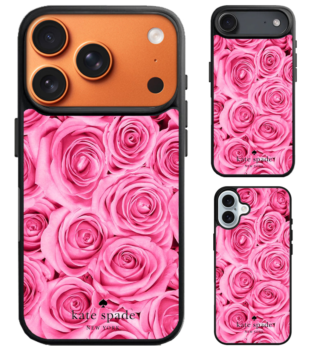 Kate Spade Rose Pink iPhone Air | iPhone 17 | 17 Pro | 17 Pro Max Case