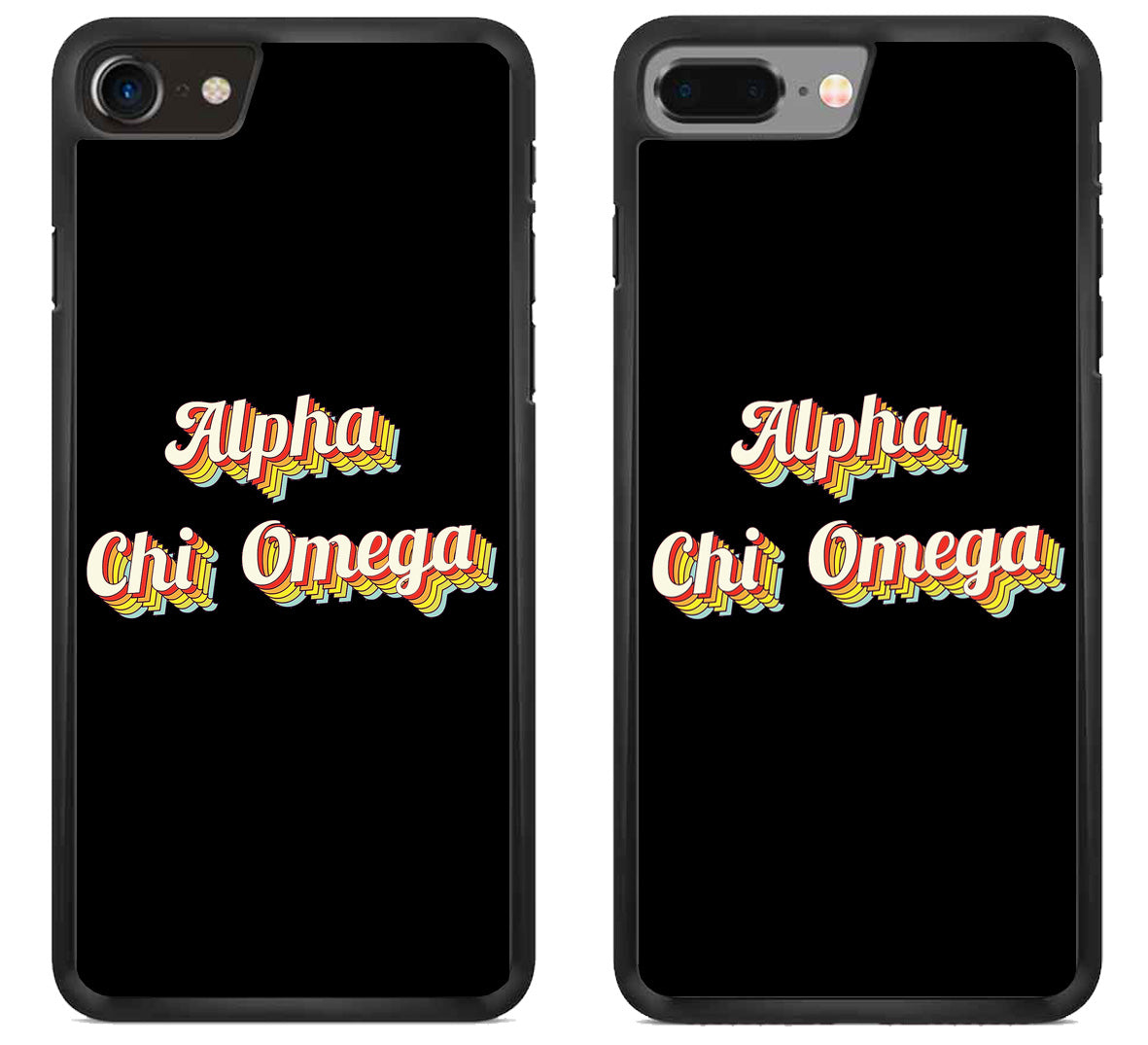 Alpha Chi Omega Black iPhone 8 | iPhone 8 Plus Case