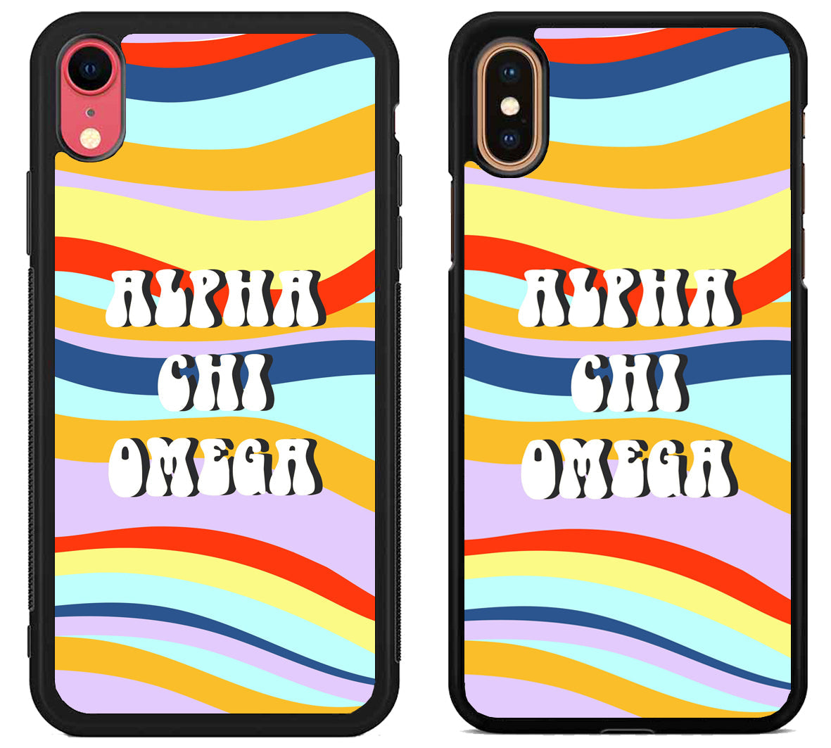 Alpha Chi Omega Colorfull iPhone X | Xs | Xr | Xs Max Case