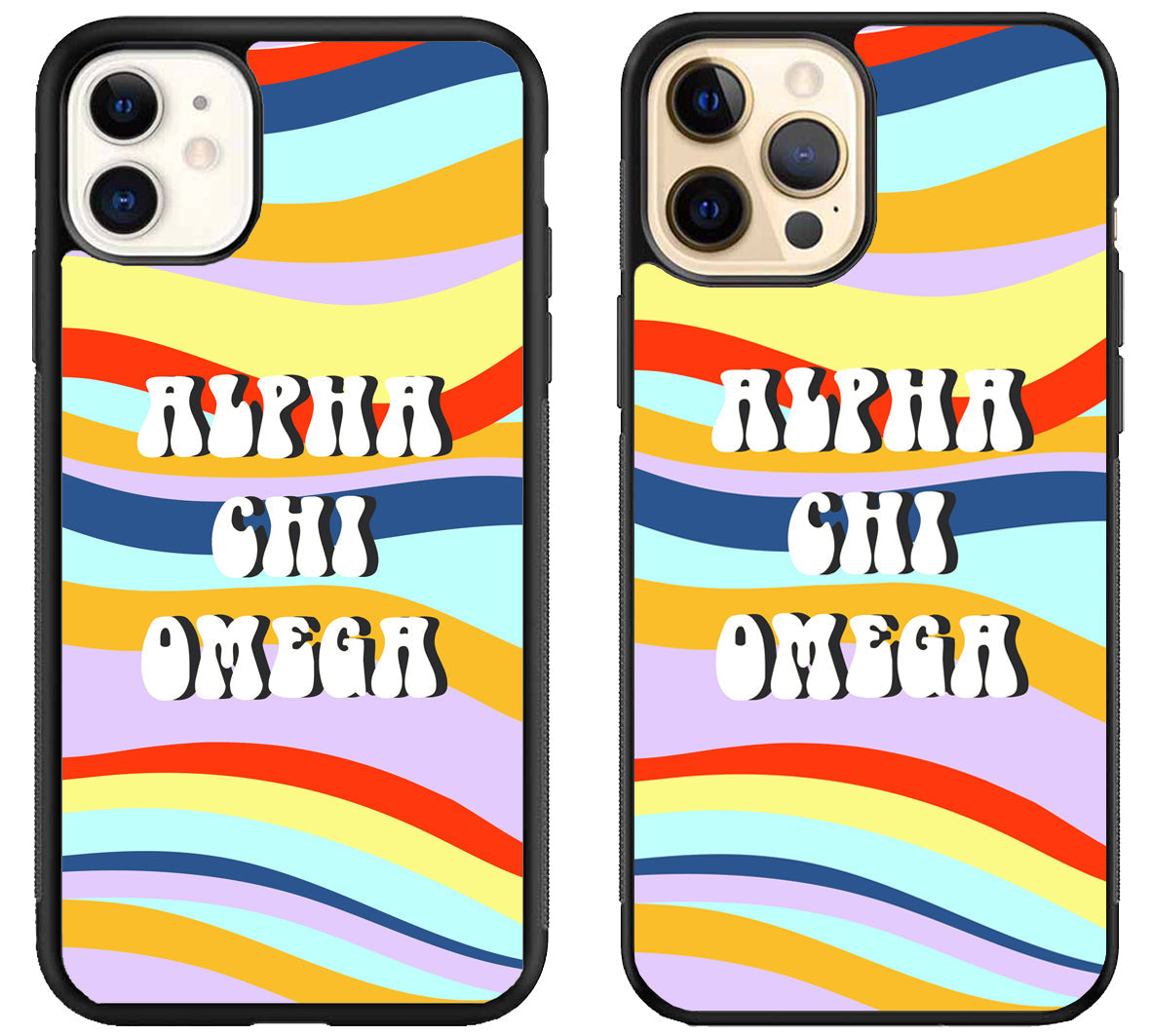 Alpha Chi Omega Colorfull iPhone 12 | 12 Mini | 12 Pro | 12 Pro Max Case