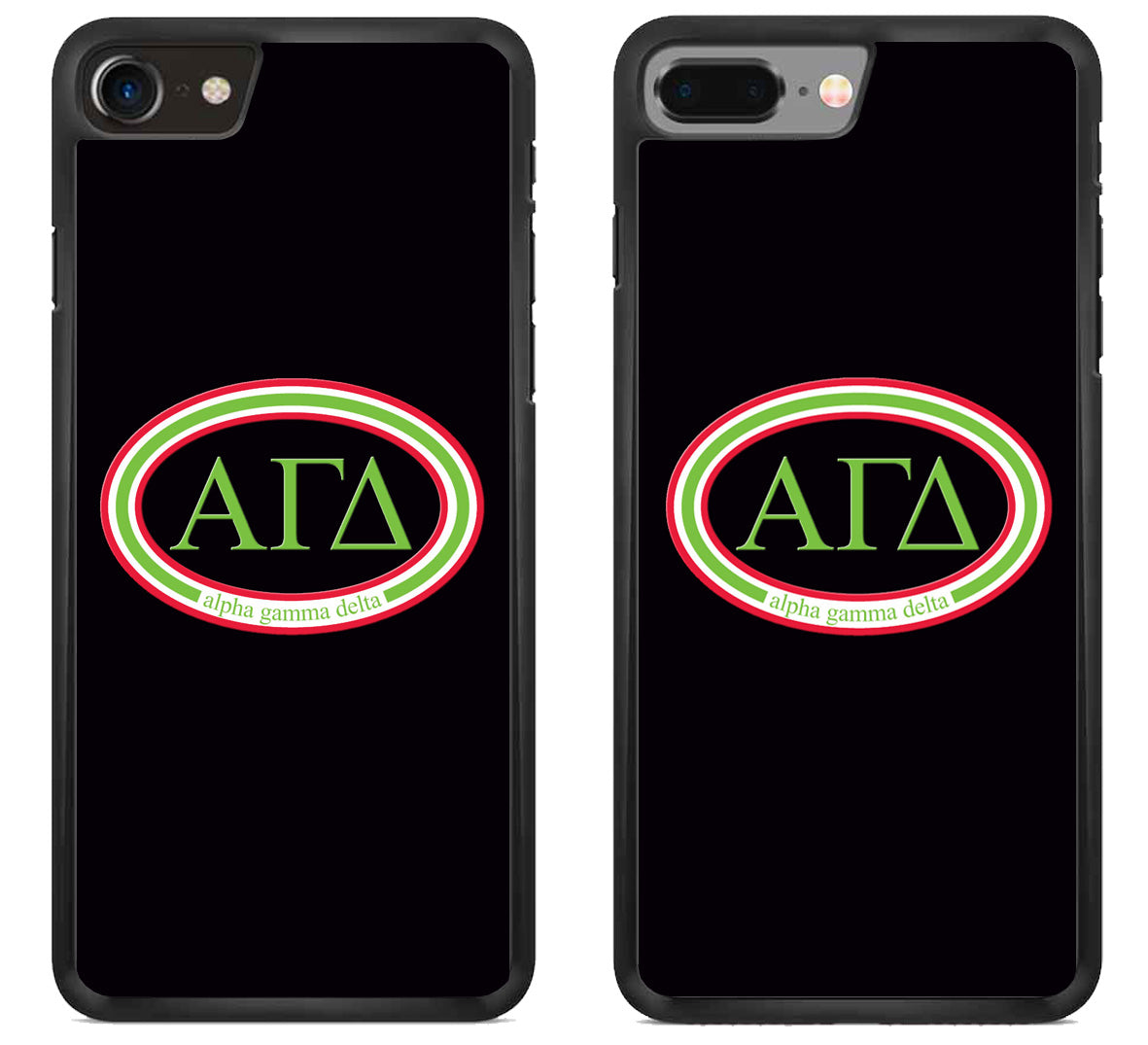 Alpha Gamma Delta Black iPhone 8 | iPhone 8 Plus Case