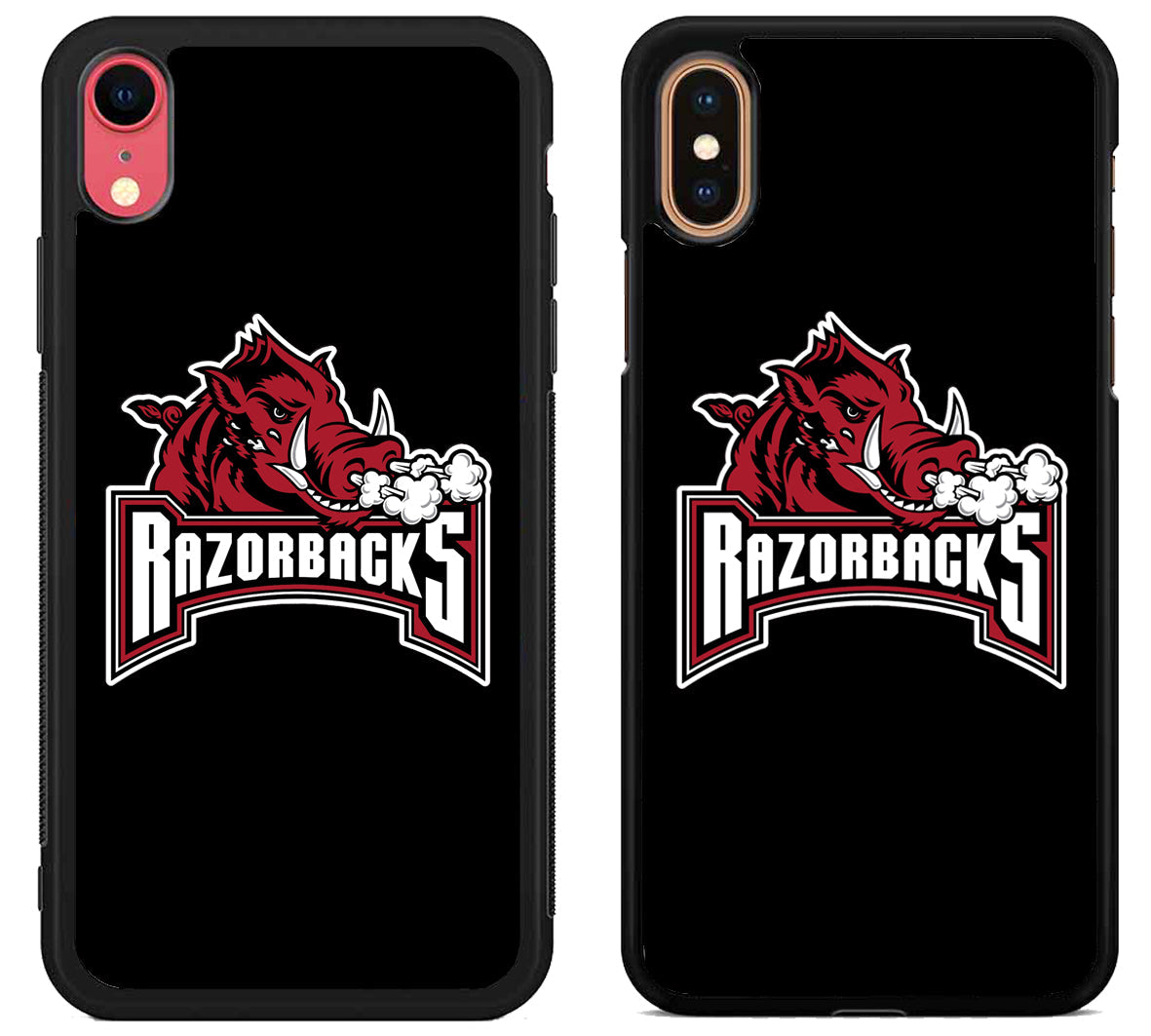Arkansas Razorbacks Black Logo iPhone X | XS | XR | XS Max Case