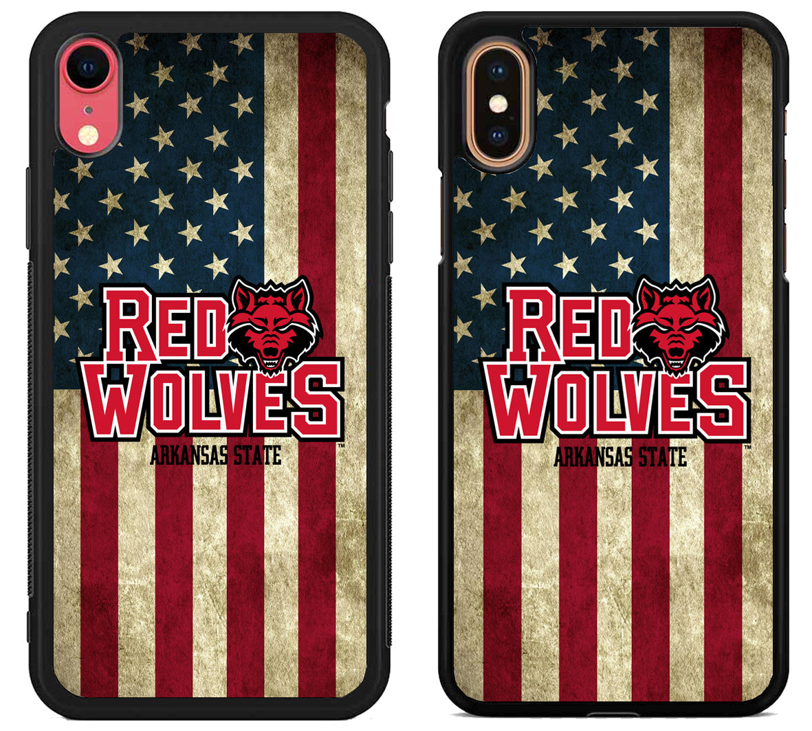 Arkansas State Red Wolves Flag iPhone X | Xs | Xr | Xs Max Case