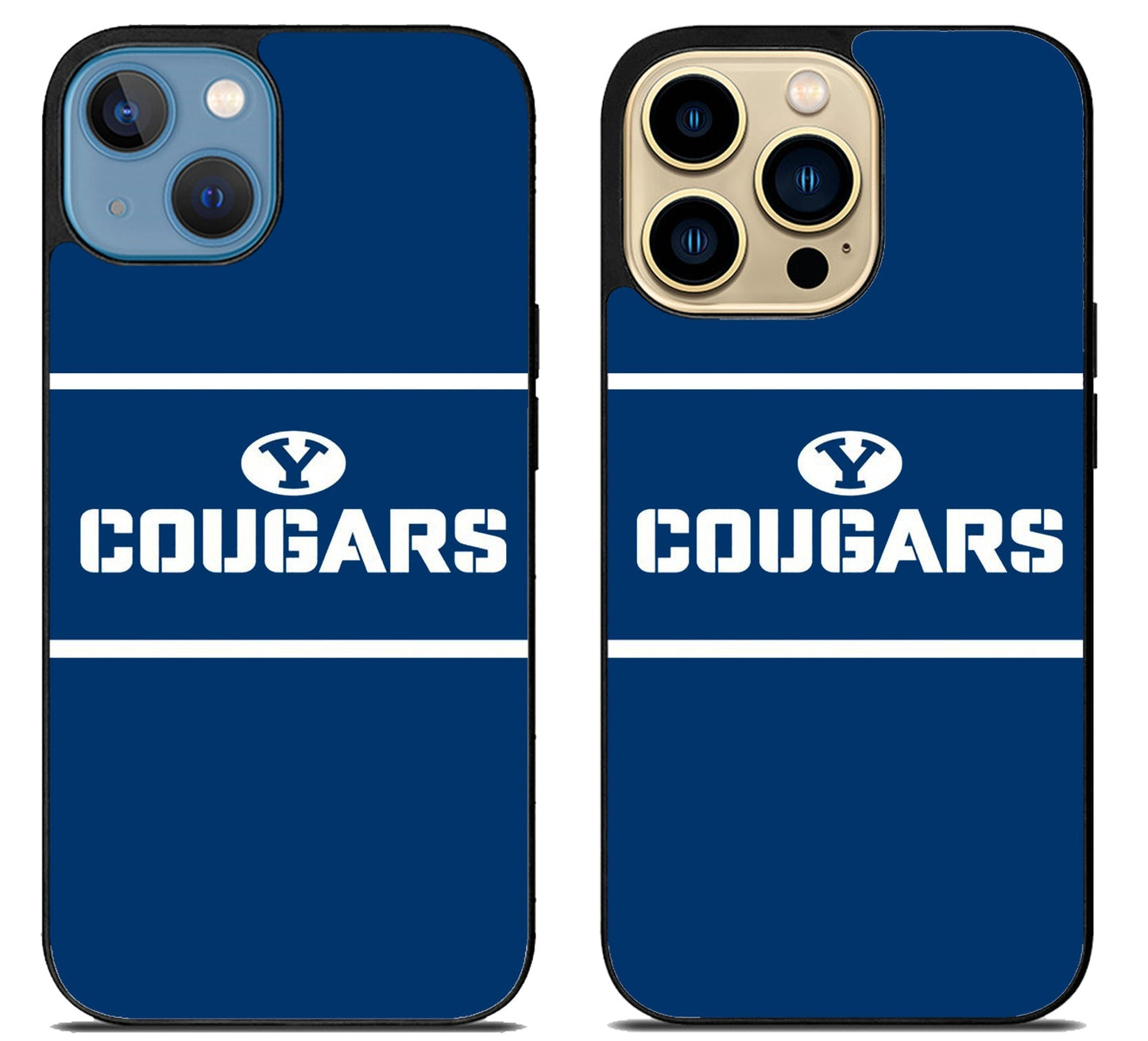 BYU Cougars Cover Logo iPhone 14 | 14 Plus | 14 Pro | 14 Pro Max Case