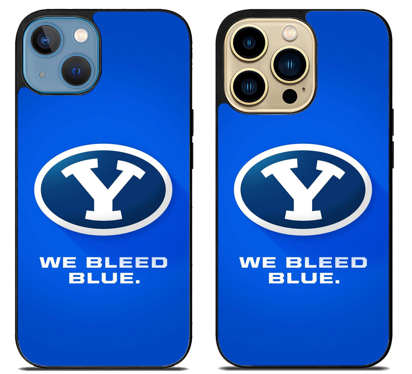 BYU Cougars We Bleed Blue iPhone 14 | 14 Plus | 14 Pro | 14 Pro Max Case