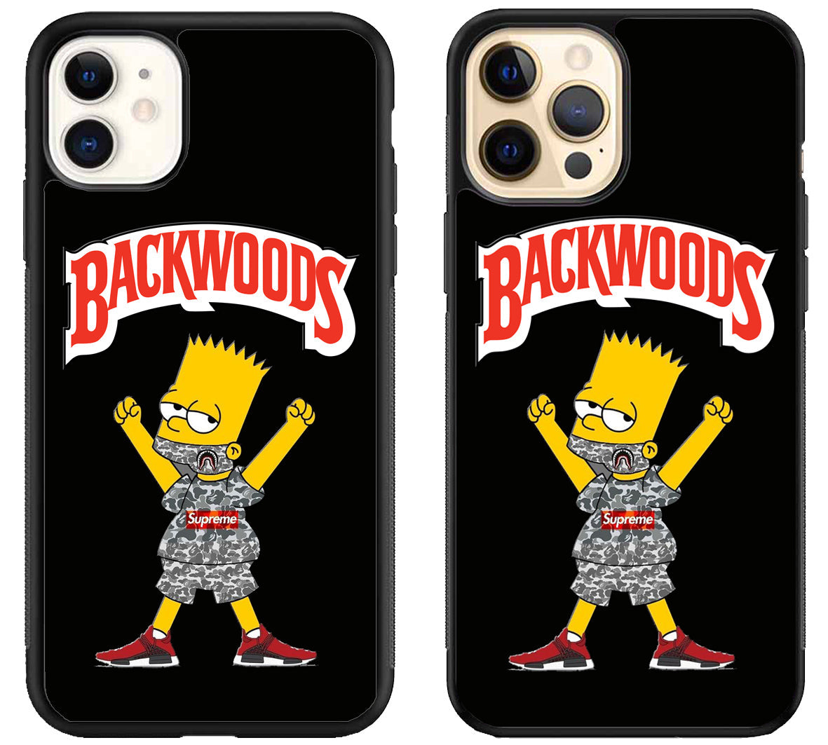 Bart Shimpson Black Backwoods iPhone 12 | 12 Mini | 12 Pro | 12 Pro Max Case