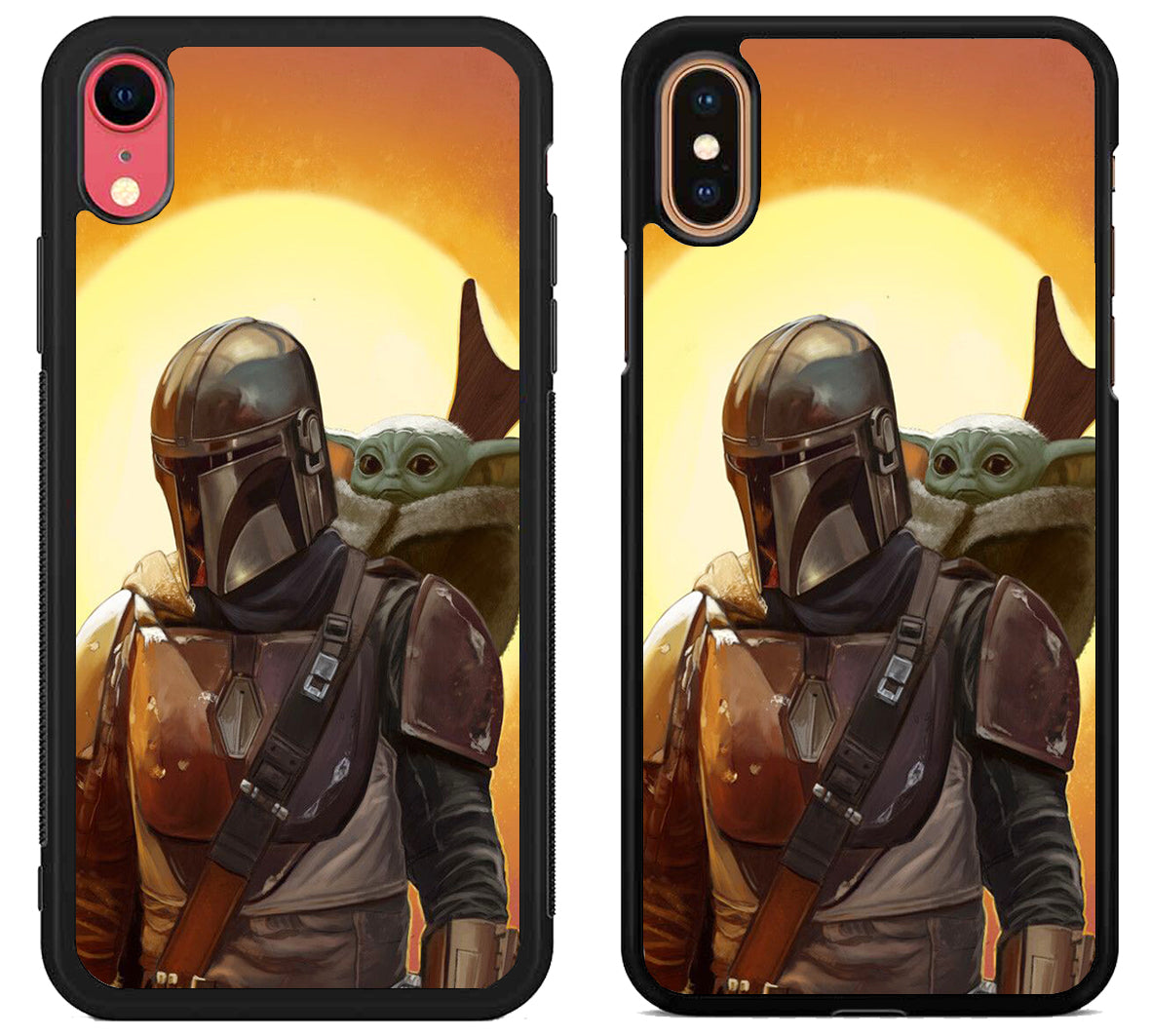 Boba Fett And The Cild Baby Yoda Mandalorian iPhone X | XS | XR | XS Max Case