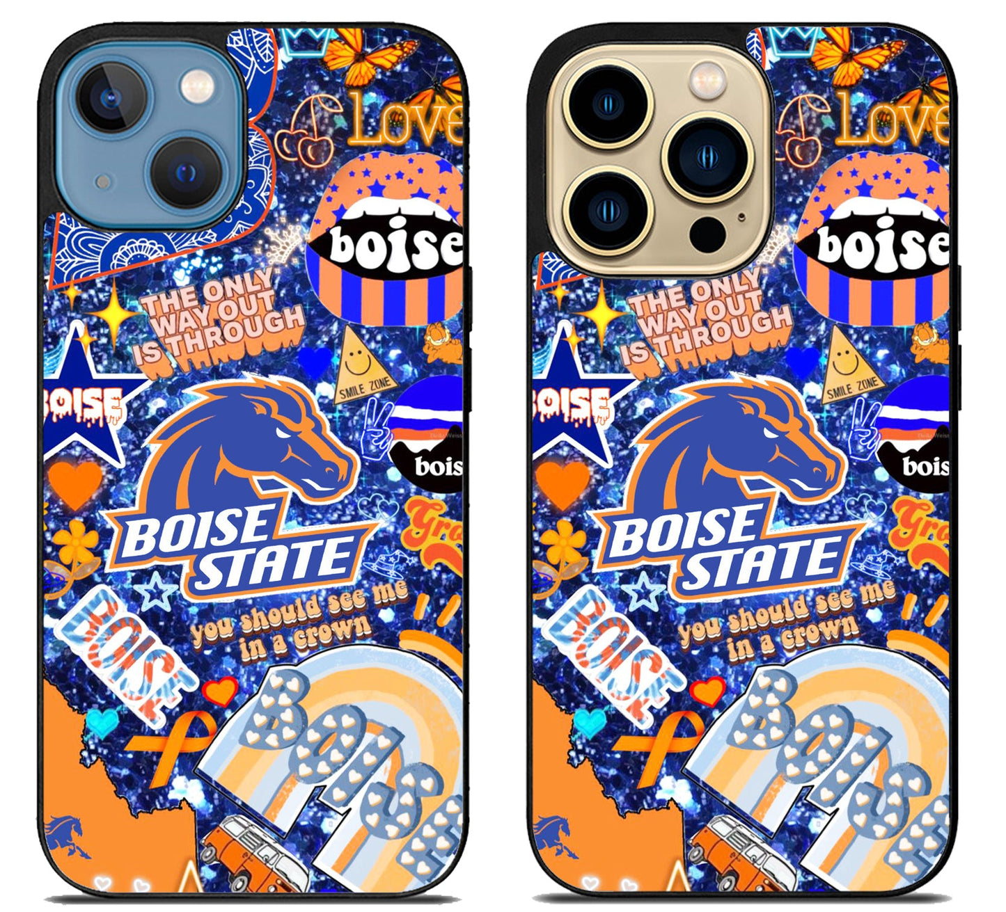 Boise State Broncos Aesthetic iPhone 14 | 14 Plus | 14 Pro | 14 Pro Max Case