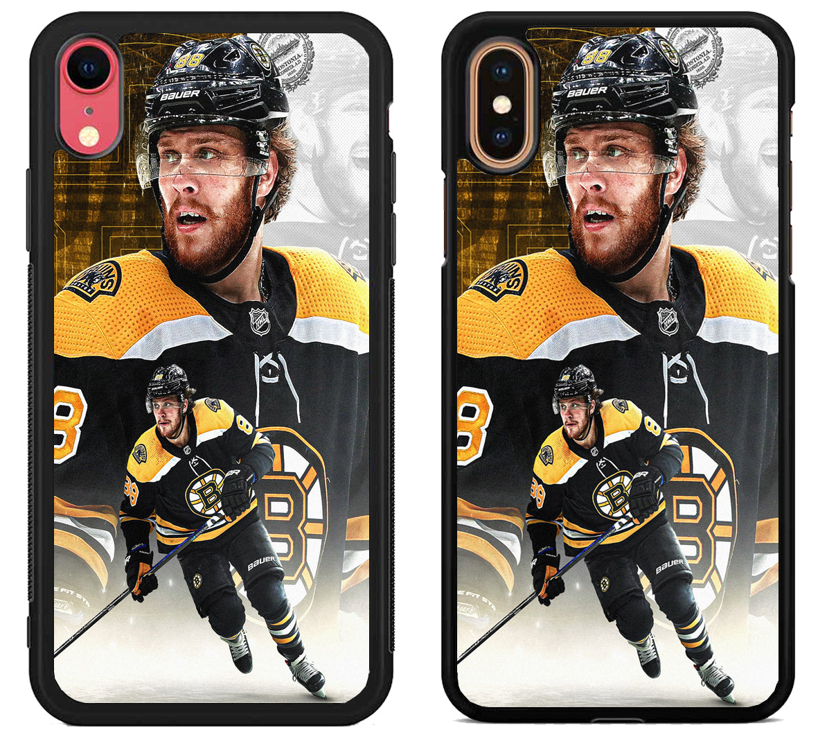 Boston Bruins Background David Pastrnak iPhone X | XS | XR | XS Max Case