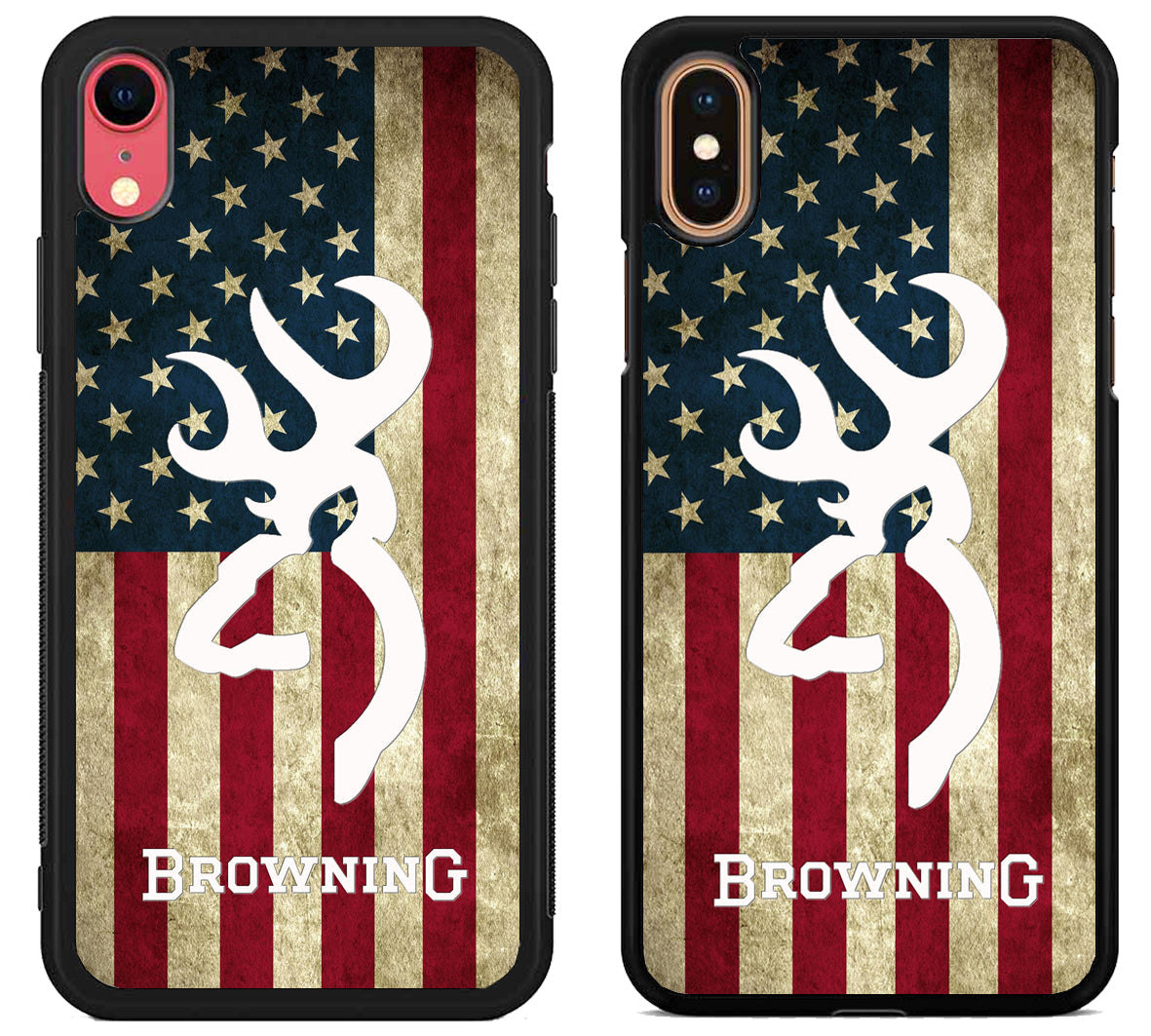 Browning Deer Logo Flag iPhone X | Xs | Xr | Xs Max Case