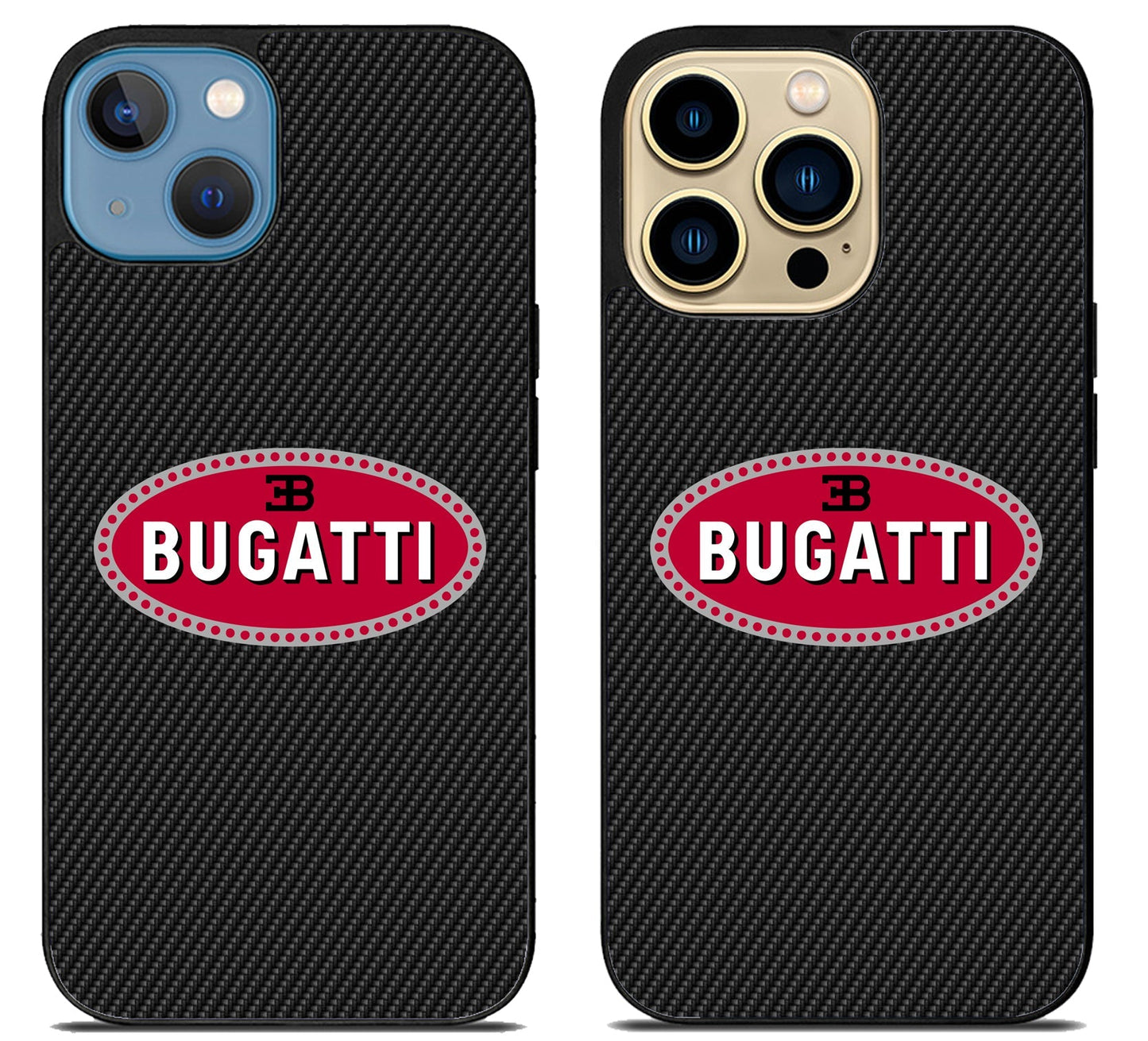 Bugatti Logo Carbon iPhone 14 | 14 Plus | 14 Pro | 14 Pro Max Case