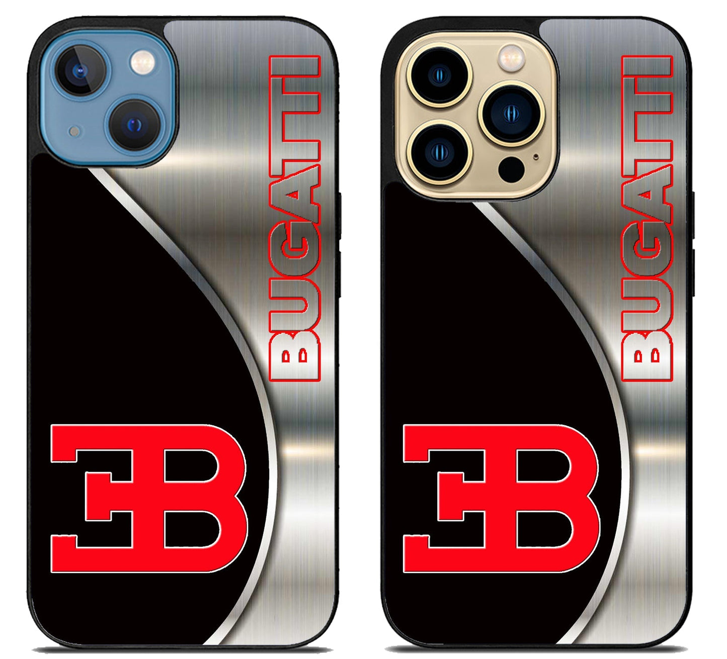 Bugatti Silver Metallic iPhone 14 | 14 Plus | 14 Pro | 14 Pro Max Case