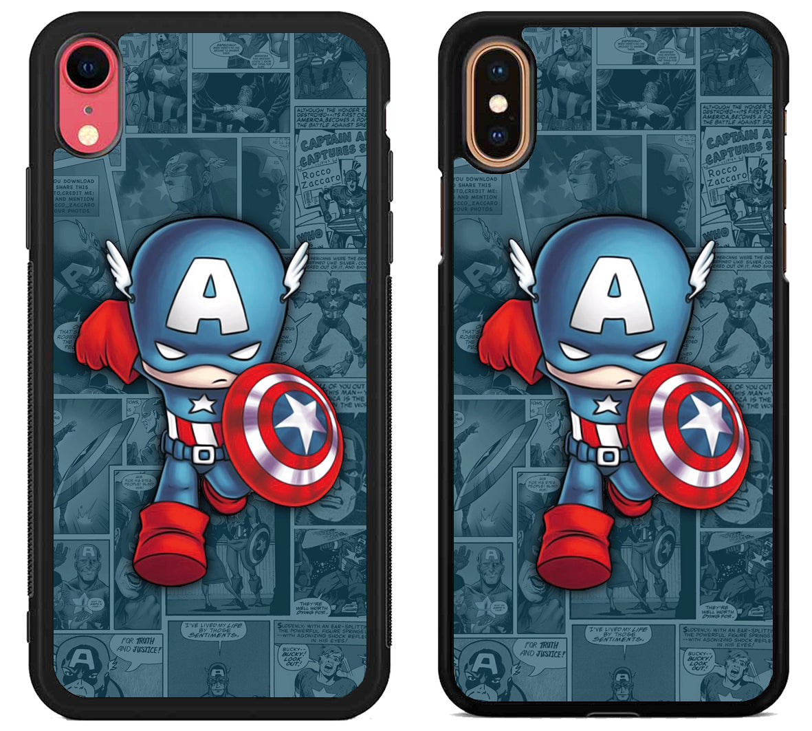 Captain America Background iPhone X | XS | XR | XS Max Case