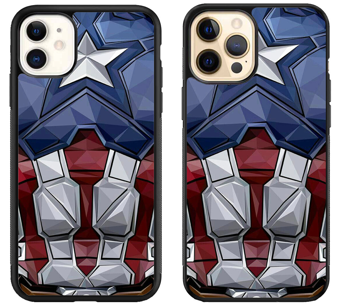Captain America Chest Body iPhone 12 | 12 Mini | 12 Pro | 12 Pro Max Case