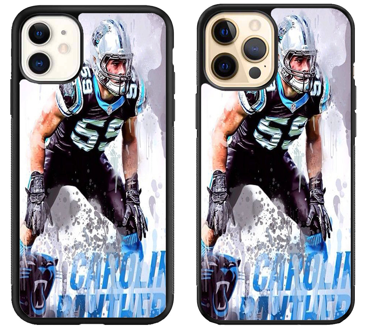 Carolina panthers Luke kuechly iPhone 12 | 12 Mini | 12 Pro | 12 Pro Max Case