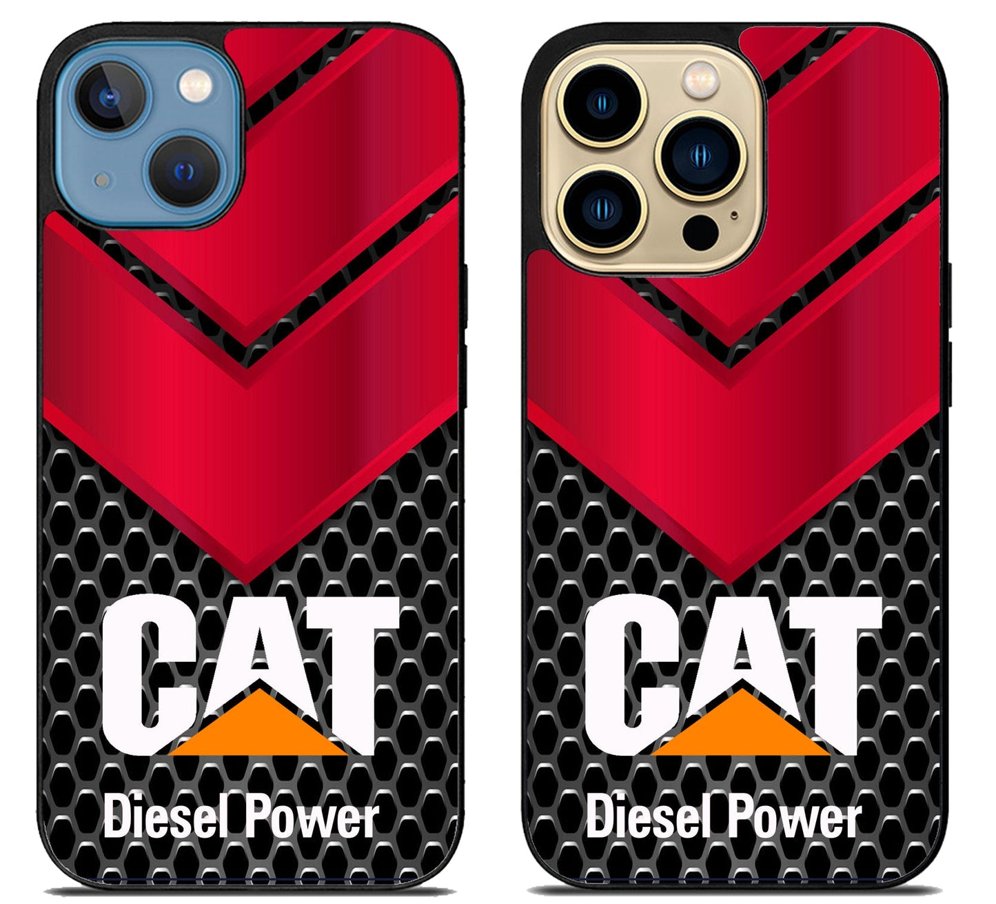 Caterpillar Logo Metallic iPhone 14 | 14 Plus | 14 Pro | 14 Pro Max Case