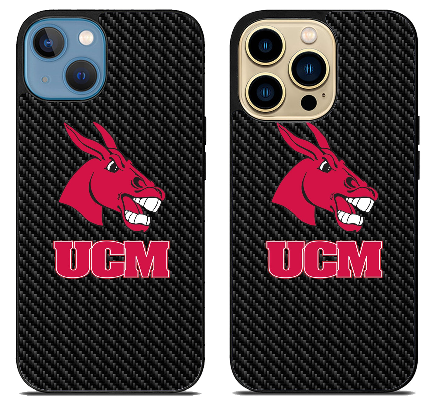 Central Missouri Mules Carbon iPhone 14 | 14 Plus | 14 Pro | 14 Pro Max Case
