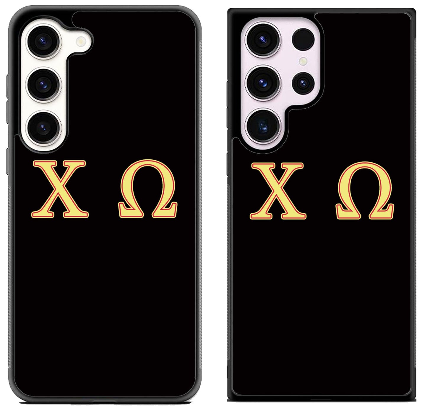 Chi Omega Black Samsung Galaxy S23 | S23+ | S23 Ultra Case