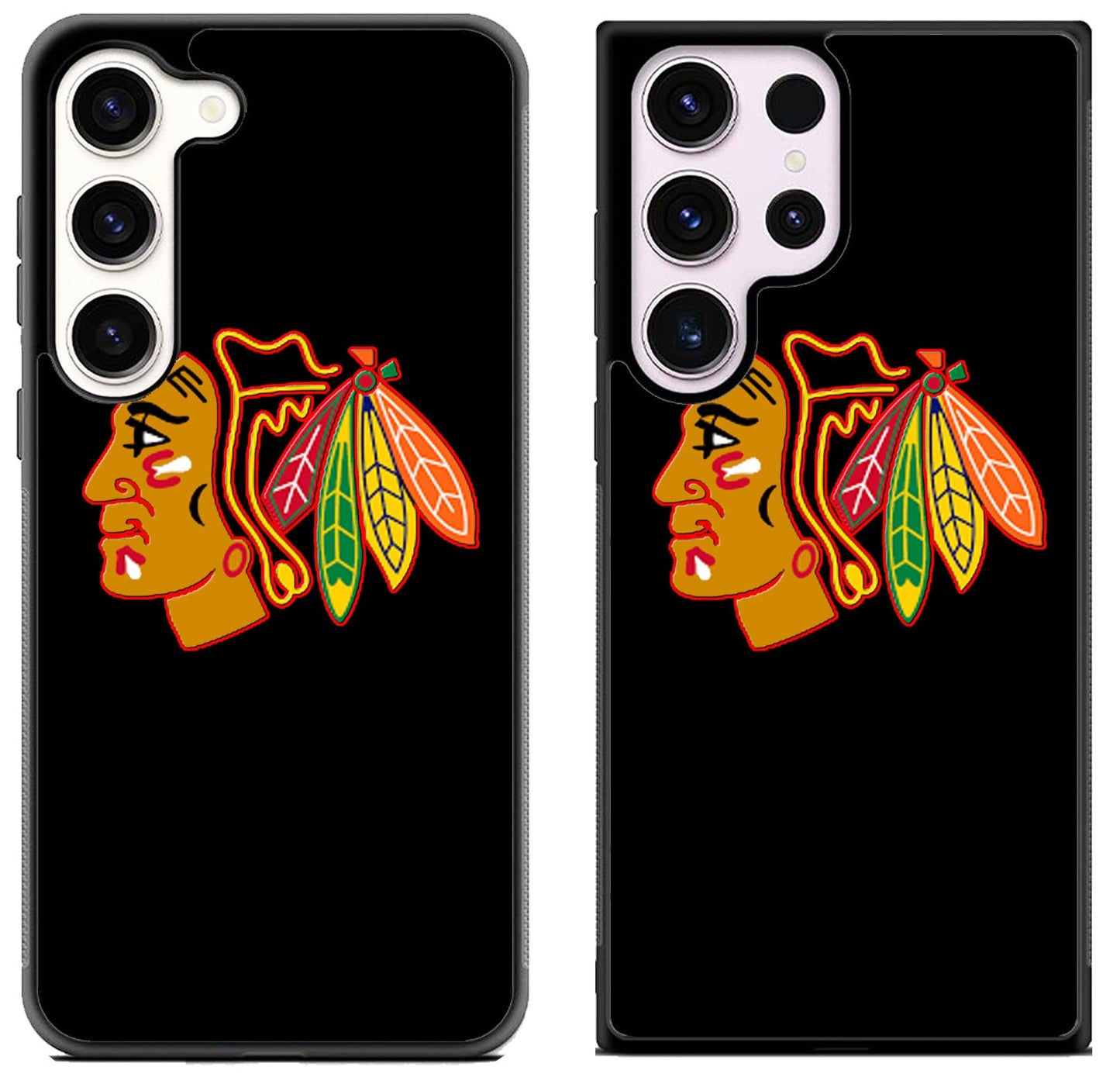 Chicago Blackhawks Logo Black Samsung Galaxy S23 | S23+ | S23 Ultra Case