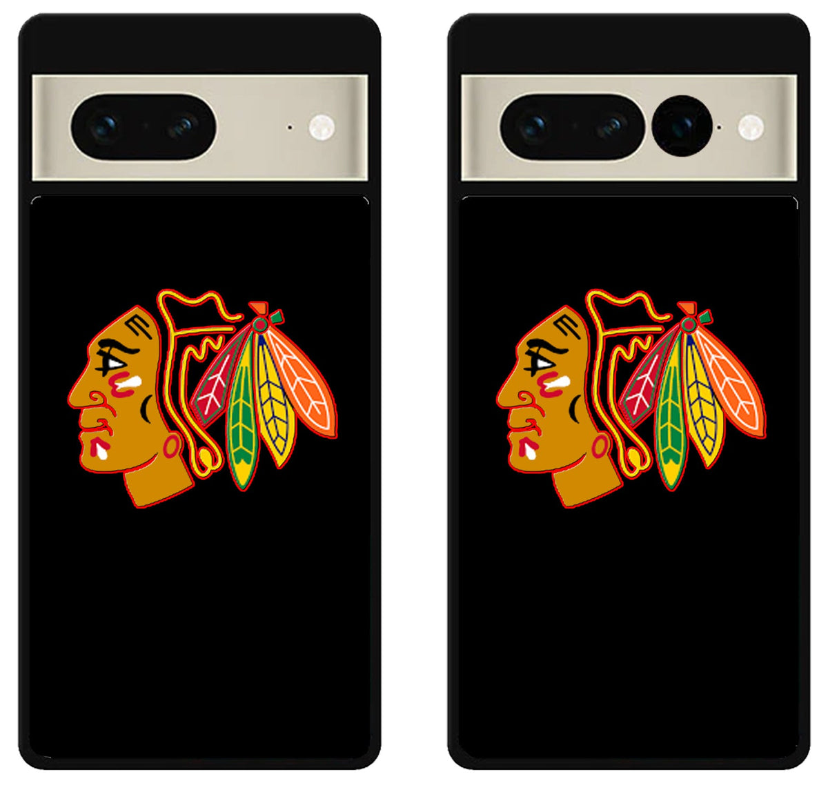 Chicago Blackhawks Logo Black Google Pixel 7 | 7 Pro Case