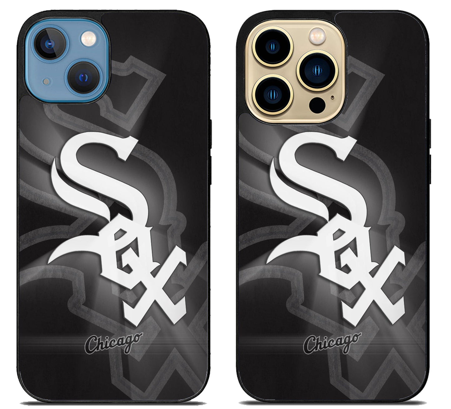 Chicago White Sox Background iPhone 14 | 14 Plus | 14 Pro | 14 Pro Max Case