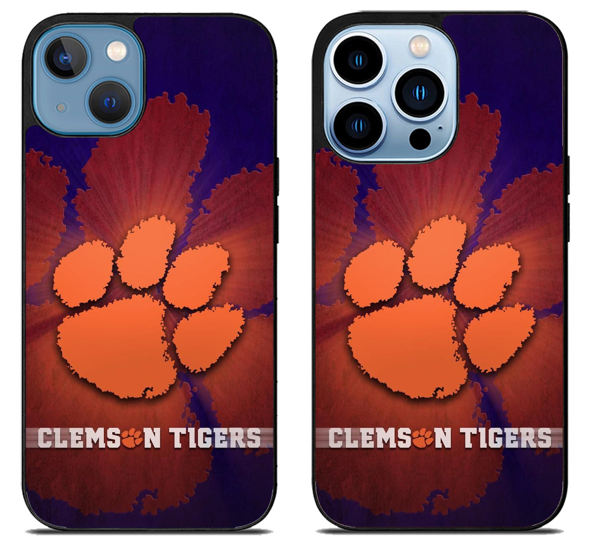 Clemson Tigers Background iPhone 13 | 13 Mini | 13 Pro | 13 Pro Max Case