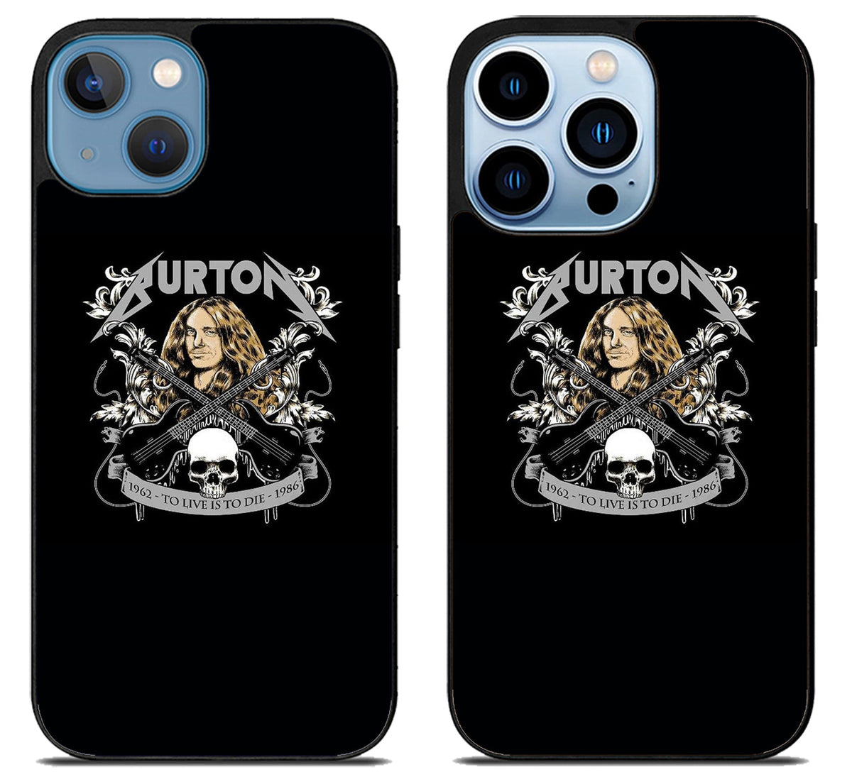 Cliff Burton Metallica Black iPhone 13 | 13 Mini | 13 Pro | 13 Pro Max Case