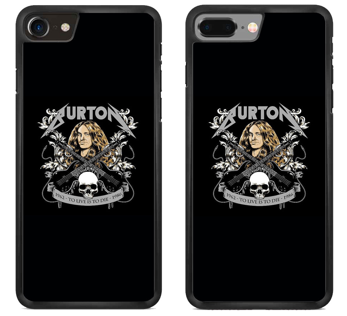 Cliff Burton Metallica Black iPhone 8 | iPhone 8 Plus Case