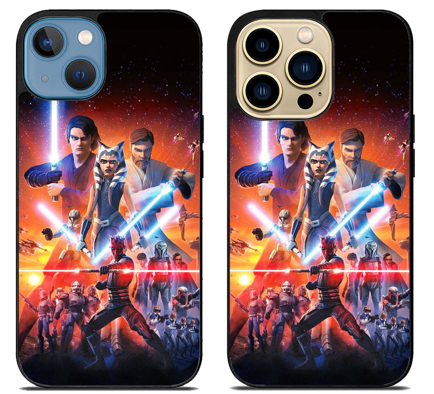 Clone Wars Background iPhone 14 | 14 Plus | 14 Pro | 14 Pro Max Case
