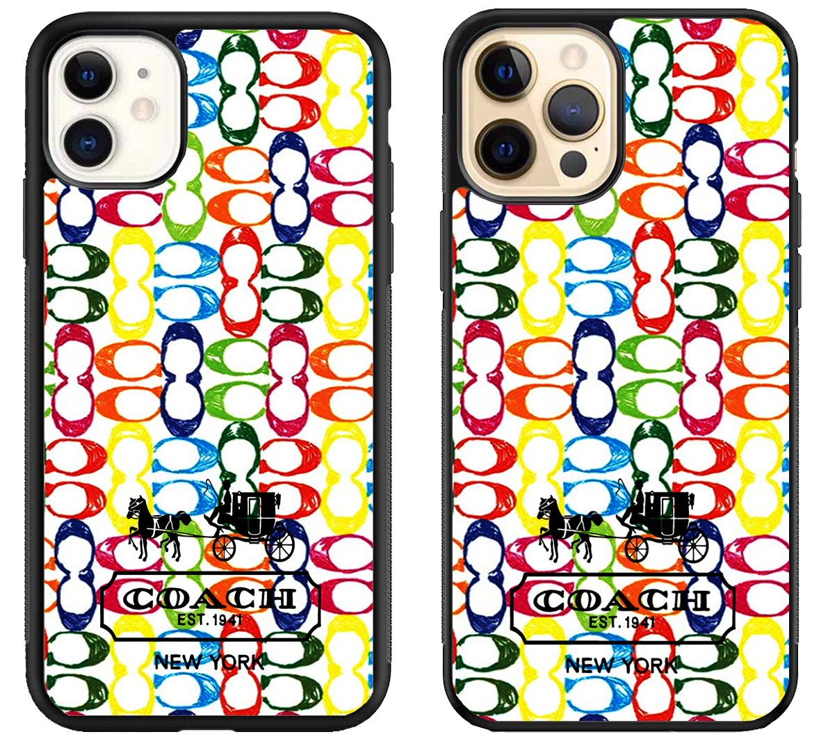Coach Colorfull Logo iPhone 12 | 12 Mini | 12 Pro | 12 Pro Max Case
