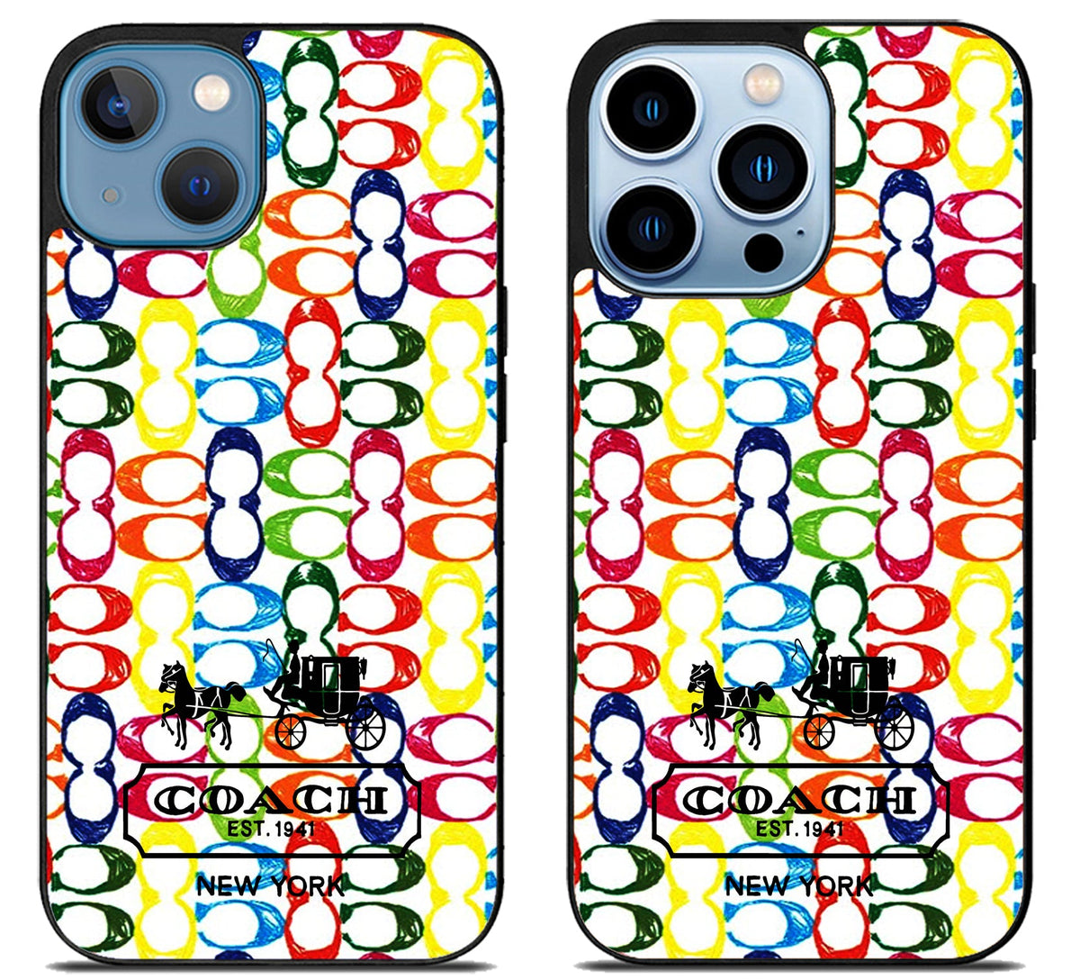 Coach Colorfull Logo iPhone 13 | 13 Mini | 13 Pro | 13 Pro Max Case