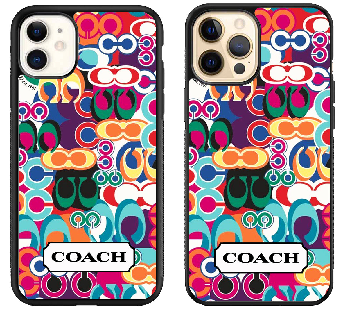 Coach Colorfull Pattern iPhone 12 | 12 Mini | 12 Pro | 12 Pro Max Case
