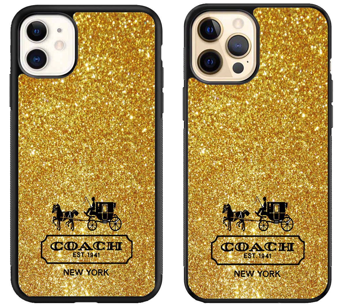 Coach Golden Sparkly iPhone 12 | 12 Mini | 12 Pro | 12 Pro Max Case