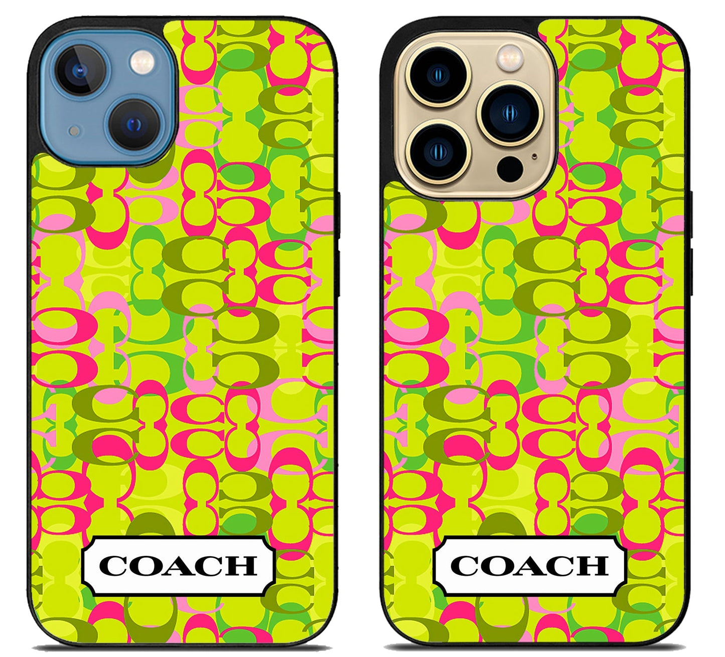 Coach Logo Pattern iPhone 14 | 14 Plus | 14 Pro | 14 Pro Max Case