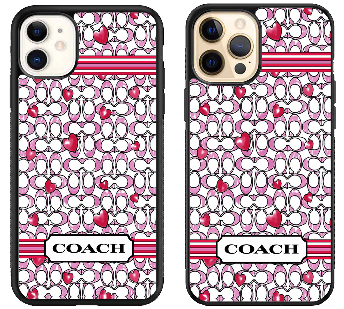 Coach Logo Pattern iPhone 12 | 12 Mini | 12 Pro | 12 Pro Max Case